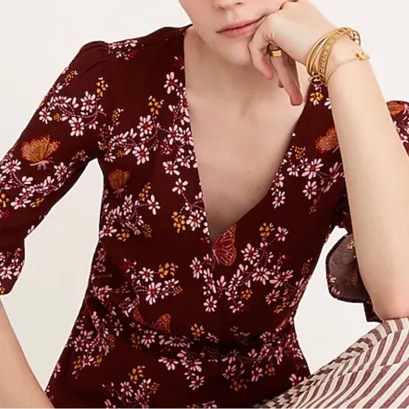 Madewell Size 4 Size Small Butterly Flutter Top - Picture 1 of 7